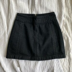Free people a-line denim mini skirt